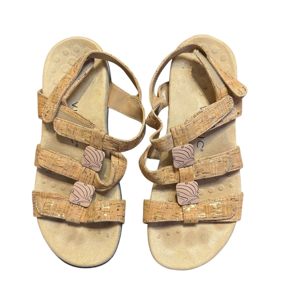 Vionic Amber Shoes Womens Size 7 Sandals Orthotic Comfort Strappy Summer Walking